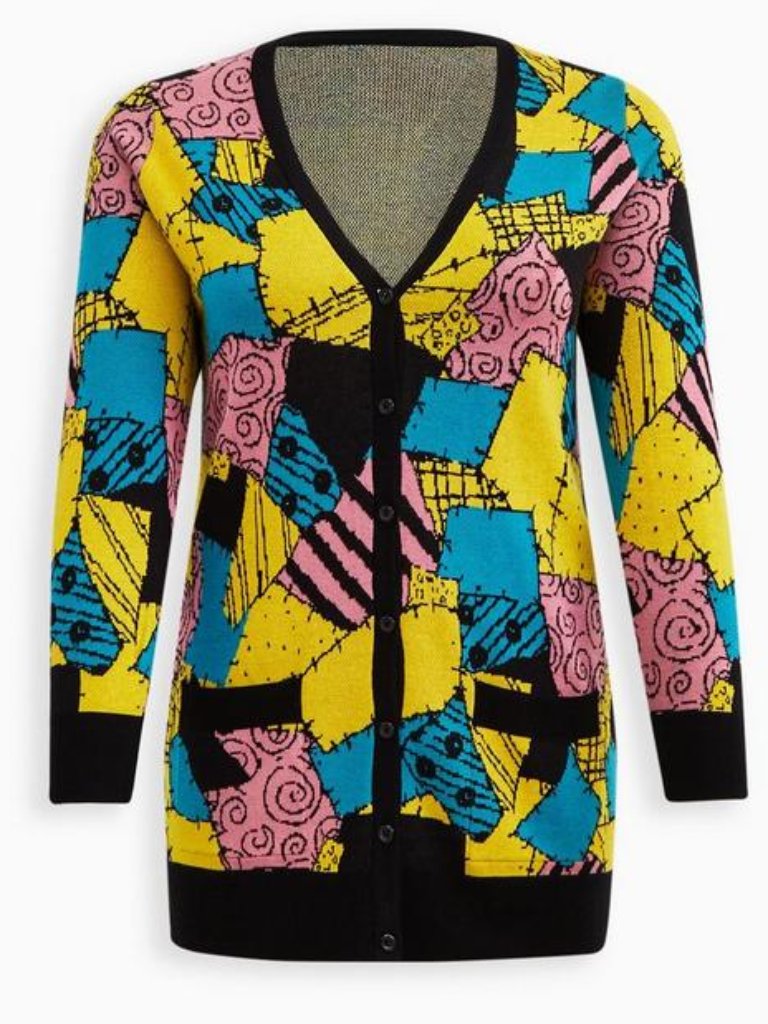 Torrid Size 3 3x Nightmare Before Christmas Sally Sweater Cardigan Disney 22 24